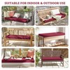 Pakunoda Premium Outdoor Bench Cushions for Patio Furniture 3.5inches Memory