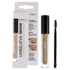 L'Oreal Paris UnbelievaBrow Long-Lasting Eyebrow Gel, Smudge-Proof, Transfer-Proof, Waterproof, 102