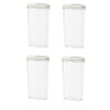 IKEA 365+ Dry food jar with lid, transparent, white, 2.3