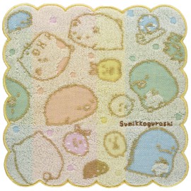 Marushin 6575008800 Sumikko Mini Towel, Hand Towel, Handkerchief, Character, 100% Cotton, Present, Birthday, Sumikko, Birthday