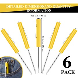 24 Pcs Pocket Screwdriver Mini Tops and Pocket Screwdriver with Magnet for Mechanical Electrician Technician Repair Tool (Black)