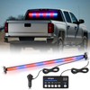 Nilight 144LED Traffic Advisor Strobe Light Bar with Controller Red