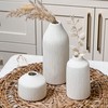 Boho Ceramic White Bud Vases by Kate Aspen (Set of