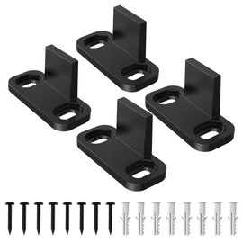 ZEKOO Adjustable Sliding Barn Door Hardware Door Bottom Floor Guide Plastic Limit The Door with Screws (2set)