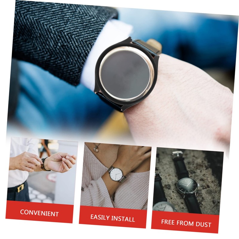 VILLFUL 2pcs Smartwatch Protective Cover for Watch Tempered Film Integrated