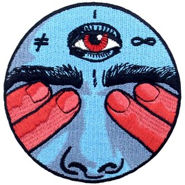 ZEGINs I See What I Don't Want To See Patch Embroidered Applique Badge Iron On Sew On Emblem