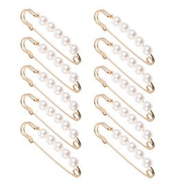 COHEALI 10Pcs Jean Waist Tightener Clips - Metal Safety Pins for Pants, Skirts, Dresses - Portable and Durable Waistband Fasteners for Everyday Wear and Special Occasions