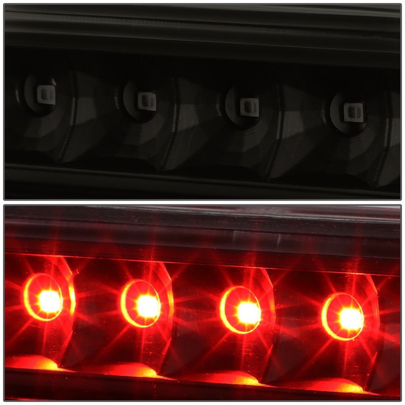DNA MOTORING 3BL-FJC06-LED-BK-SM Black Housing LED High Mount 3rd Third