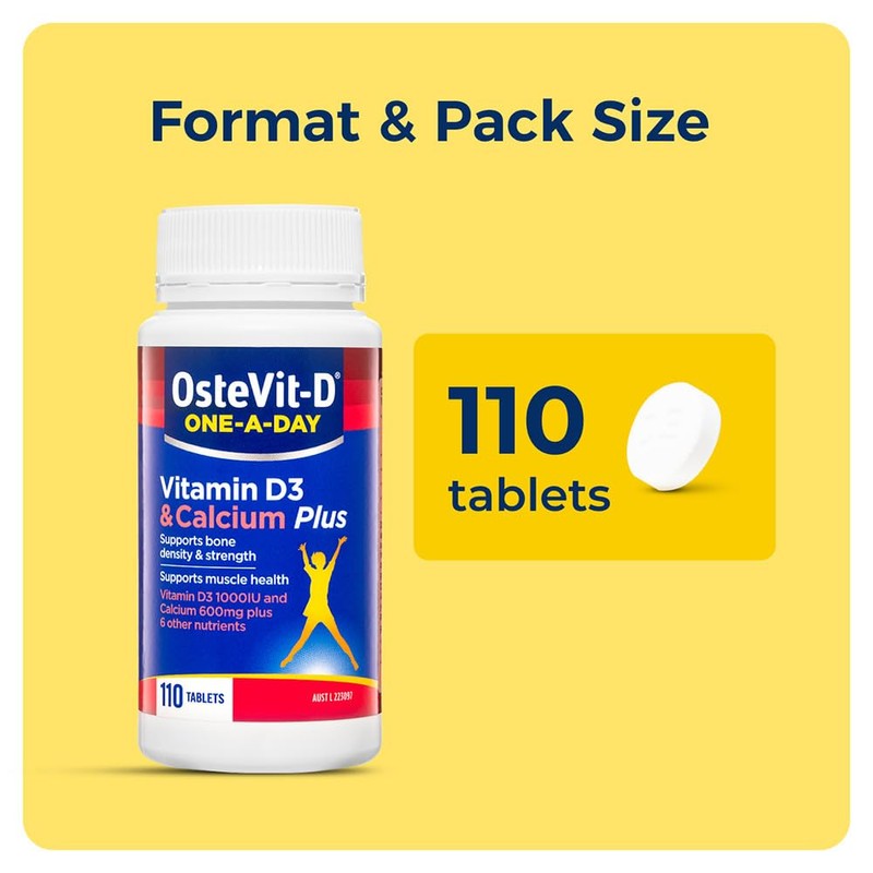 OsteVit-D and Calcium Plus One-A-Day 110 Tablets