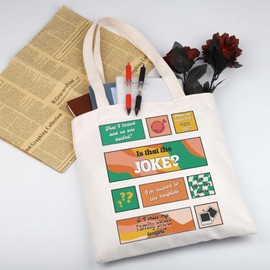 MYSOMY I Think You Should Leave Tote Bag Tim Robinson Fans Shoulder Bag Is that The Joke ITYSL Shopping Bag ITYSL Funny Gift (Joke?TB)