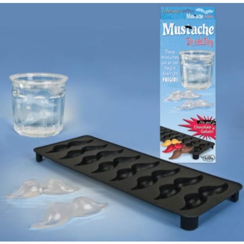 Animewild Mustache Ice Cube Tray - 8 Slots