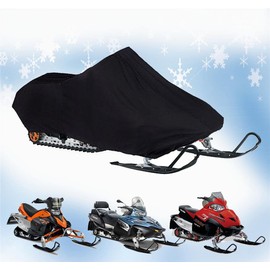 SBU 200 Denier Storage Snowmobile Cover Compatible for The 1988-1995 Polaris Model STARLINE Snowmachine Sled. All Black.