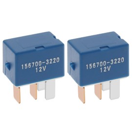 Micro Traders 2PCS A/C Compressor Cooling Fan Relay 12V 4 Pin Compatible with 4Runner Camry Prius RAV4 90987-02028 90080-87026 90080-87027