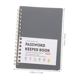 Operitacx Portable Password Notebook with Colourful Alphabetic Tabs, A6 Password Keeper Book for Seniors, Password Organiser Book