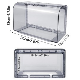 YOLUFER Flip Weatherproof Cover Outlet Cover, Electrical Power Outlet Cover, Wall Switch Socket Face Plate Panel Box (Black)