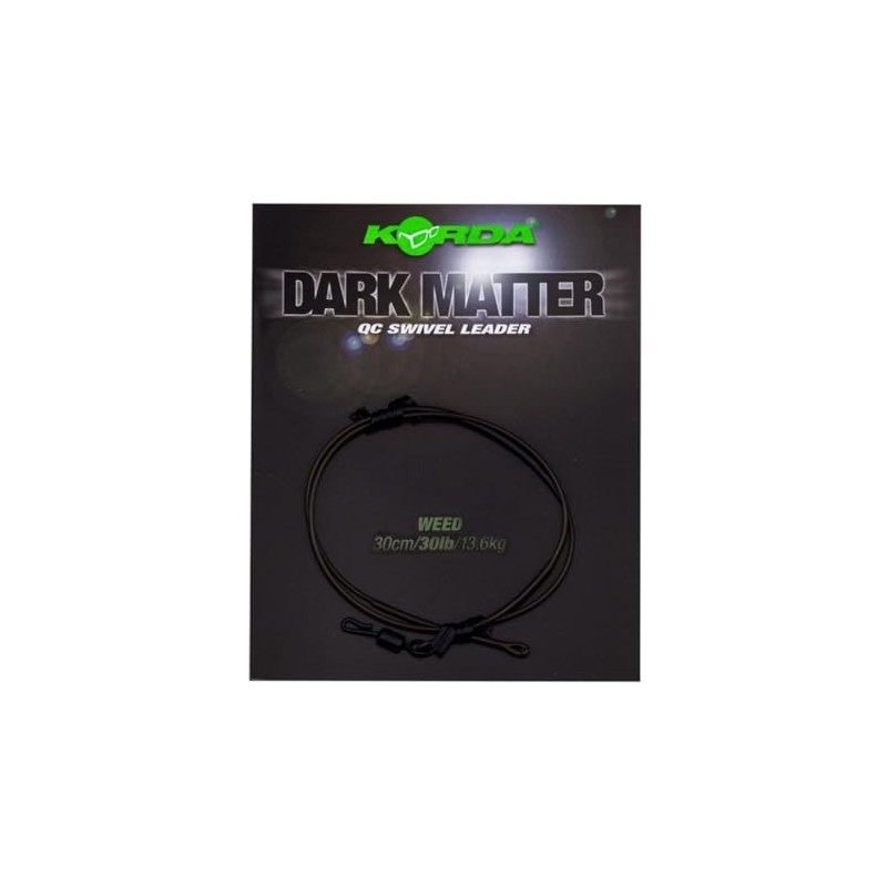 Dark Matter Leader QC Swivel Weed 30 lb 30 cm