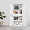 Wanfu Metal Storage Cabinet, Locking Storage Cabinet with Adjustable Shelves