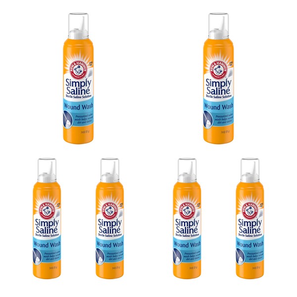 Simply Sterile Saline Wound Wash Spray - 7 oz, Pack of 6