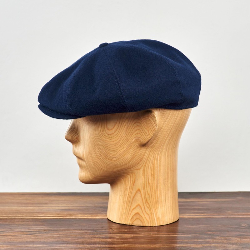 Sterkowski Peaky Style Peaked Cap | 100% Wool Flat Cap