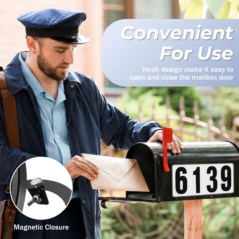 Moxweyeni 6 1/4 x 8 Inch Mailbox Door Replacement with