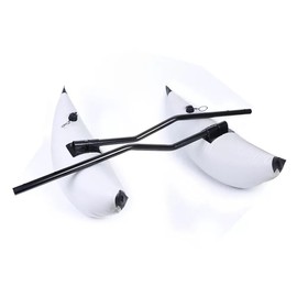 PIAOCAIYIN Kayak Outrigger, 2pcs PVC Inflatable Outrigger, Kayak Canoe Fishing Boat Float Stabilizer Kit, w/Adjustable Arm Length, Dual Valves, for Fishing, Rafting, Surfing