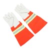 1 Pair Firefighting Gloves Comfortable Reflective Strip Flame Resistance Firefighter
