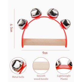 TPZORJX 2 Stück Kinder Handrasseln, Weihnachts-Handglocken, Cartoon-Rasseln, Rasseln, musikalische Rhythmen, Percussion-Instrumente, Kleinkind-Übung Handgriff Musikinstrument Spielzeug