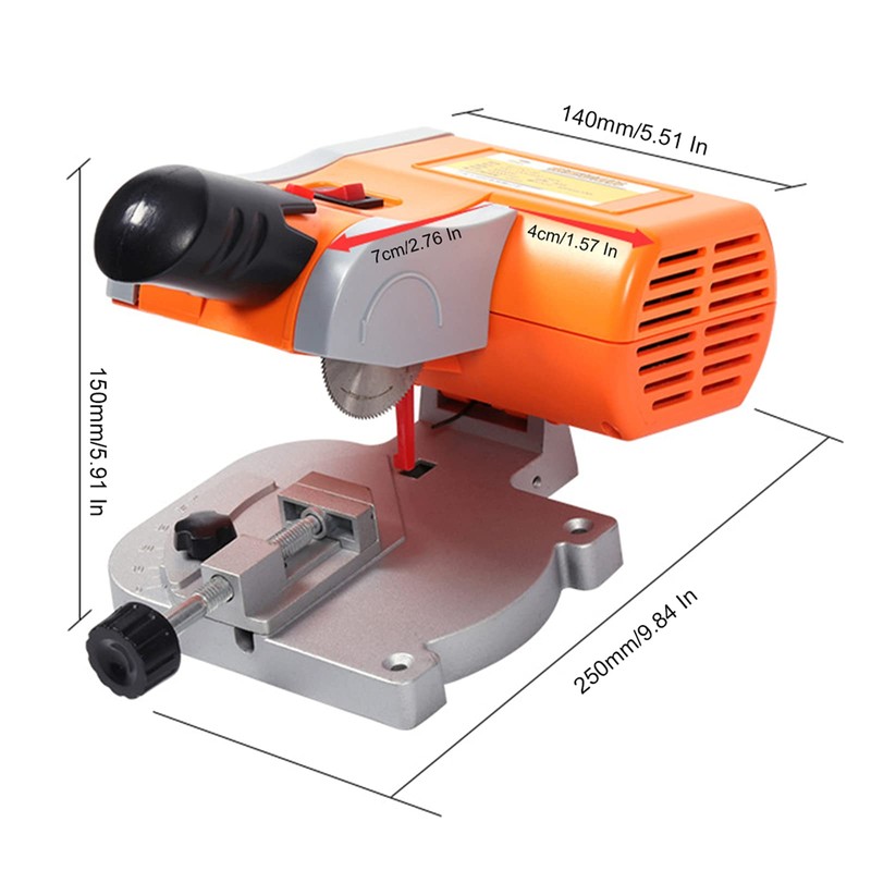 Mini Bench Cut-off Miter Saw Set 110V Power Benchtop Accurate