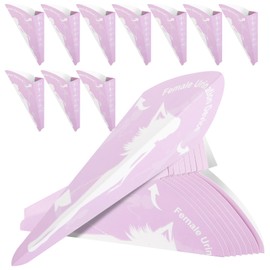 OFFCUP Female Urinal, 10Pcs Disposable Urinal for Women, Portable Urinal Standing up, Waterproof Paper Standing Pee Funnel for Pregnant Wounded Travel Camping Outdoor Activitie