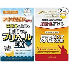 尿酸ケア習慣 プリヘールEXセット商品 尿酸値を下げる 機能性表示食品 和漢の森