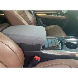 Auto Console Covers- Fits The Acura MDX 2013-2020 Center Console Armrest Cover Waterproof Neoprene Fabric - Dark Gray