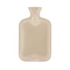 2 Litre Hot Water Bottle Winter Warm Nights Brithish Standard Natural Rubber, Leak Proof, Choose Your Colour (with/Cream)