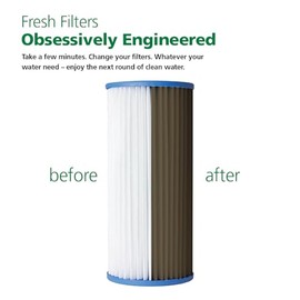 AO Smith 4.5"x10" 40 Micron Sediment Water Filter Replacement Cartridge - NSF/ANSI 42 Certified - For Whole House Filtration Systems - AO-WH-PREL-RPP