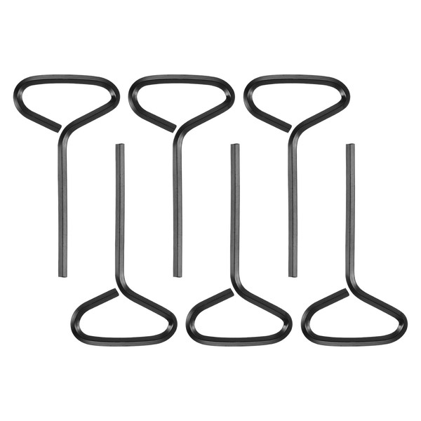 PATIKIL 1/8" Standard Hex Dogging Key, 6 Pack Solid Steel