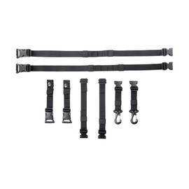 Tasmanian Tiger TT Pouch Harness Adapter Set for Attaching Additional Bags to Backpack Shoulder Straps - Black