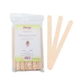 Dukal Small Wooden Wax Sticks - Body Hair Removal Applicator for Waxing, 3/8” x 4.5” (Pack of 100)