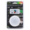 Ecolight 3.5in Battery-Operated LED Puck Light - White, RGB and