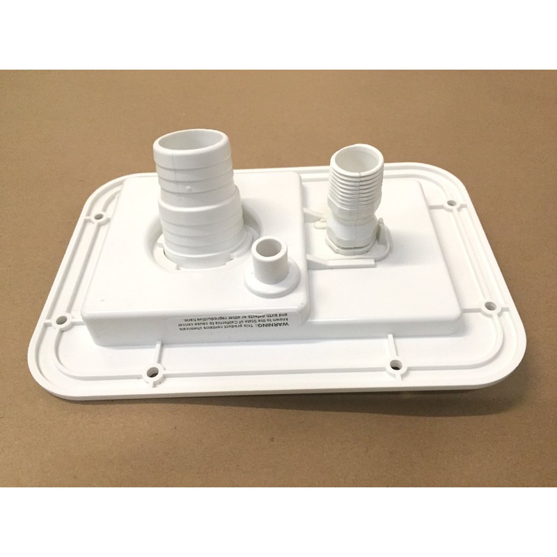 Valterra White Gravity City Water Fill Dish Check Valve RV