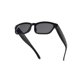 Emzwin Smart Bluetooth Glasses for Men Women Audio Polarized Glasses with Bluetooth Headphones Speaker Mic, UV Protection, Voice Assistant (Black Lens)