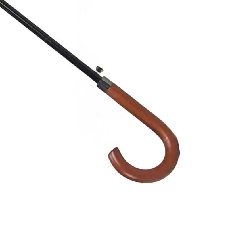 Long Umbrella Long Wooden Handle Windproof Retro Style Water Resistant