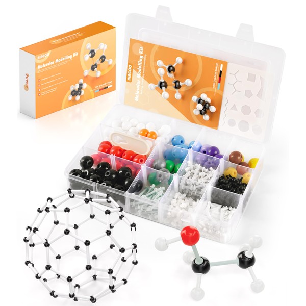 Molecular Model Kit-404 PCS,Chemistry Molecular Visual Modeling Kit for Organic＆Inorganic