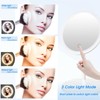 JSONPHX 1X LED Makeup Mirror with 5X and 10X Suction