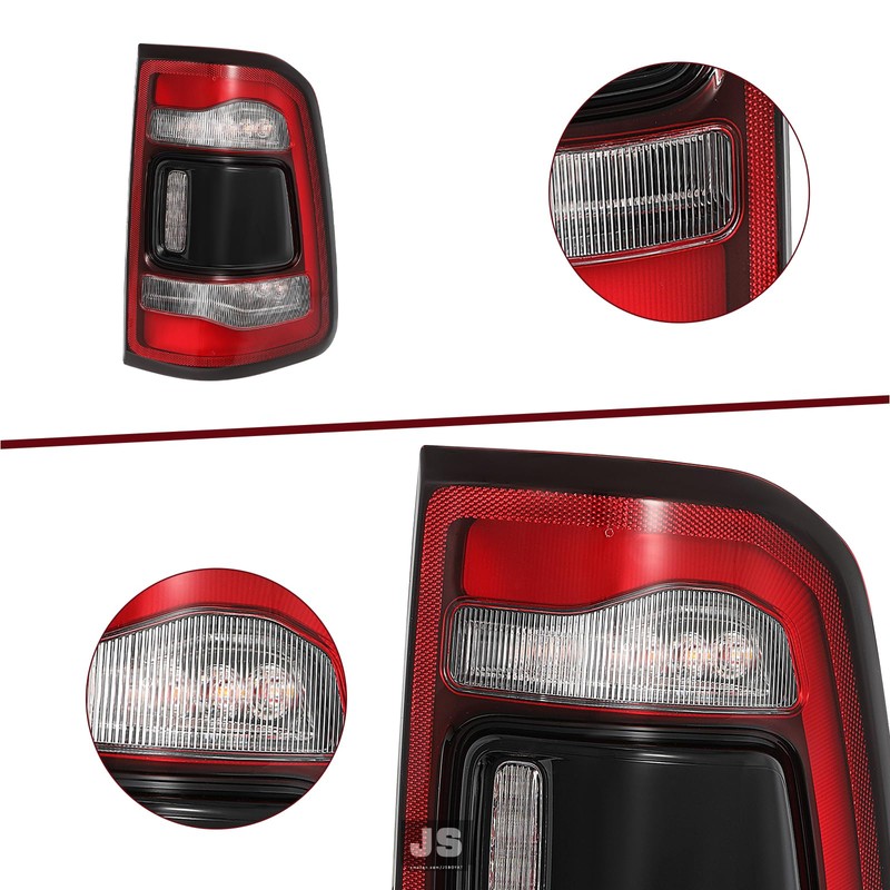 JSBOYAT LED Tail Light Assembly Compatible with 2019-2024 Dodge Ram