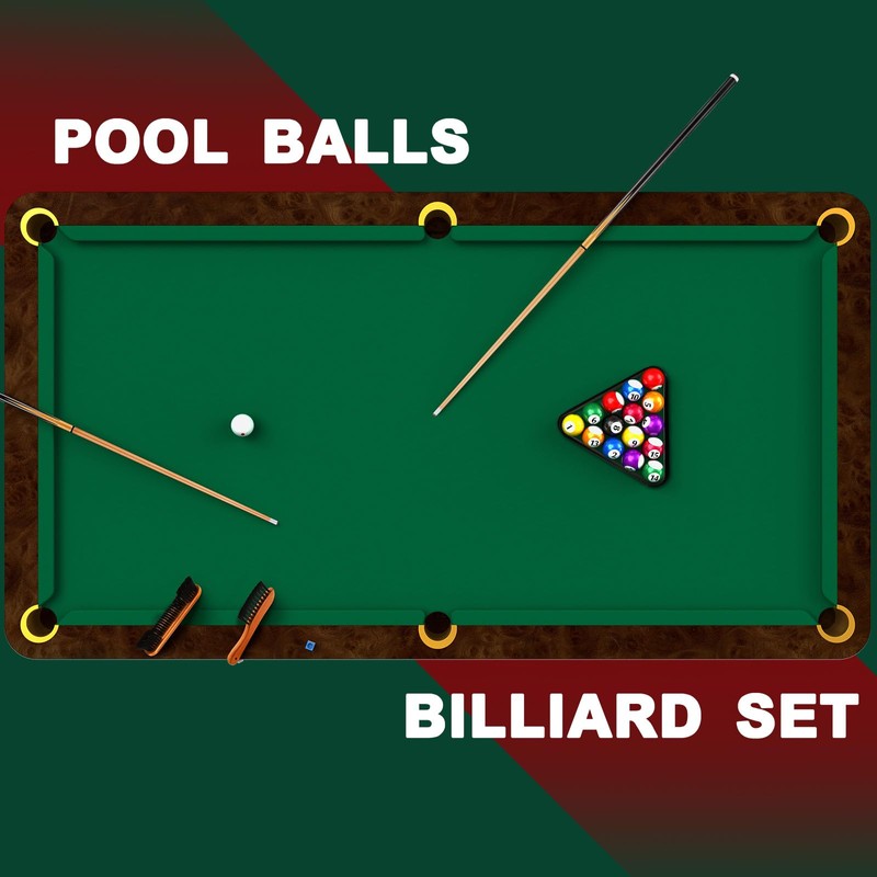Jenaai Christmas Pool Table Accessories Gifts 16 Pcs Billiard Balls