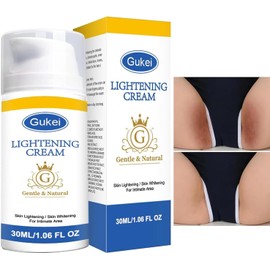 Crema en Gel Aclaradora para la Zona Íntima Corporal con Niacinamida, Arbutina y Vitamina C. para Zonas Íntimas, Axilas, Rodillas, Codos, Muslos Internos del Bikini y Axilas. Blanque, Gukei, Ski