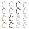 OUGOTHZ 16PCS Non Piercing Lip Rings Set, Fake Snake Bite