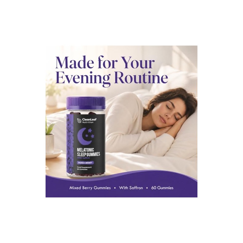Twin Pack Natural Sleep Support Gummies for Adults - Formula