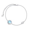 VONALA Mermaid Tail Moonstone 925 Sterling Silver Bracelet, Pendant Jewellery