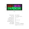 Nails Sign for Salon, Waxing SPA Pedicure LED Business Signs