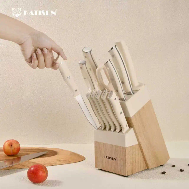 14PCS Chef Steak Santoku Fruit Knives Set Sharp Chef Knife